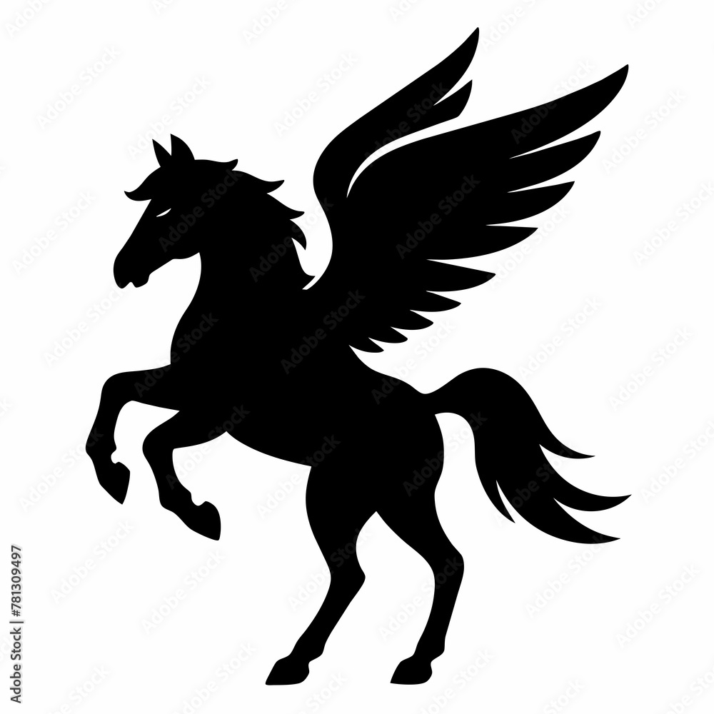 Pegasus Horse  silhouettes