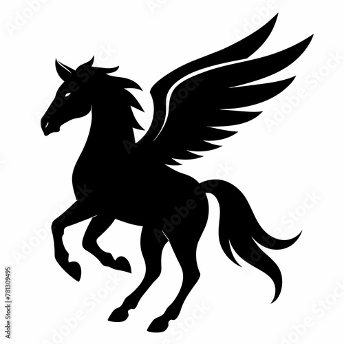 Pegasus Horse silhouettes