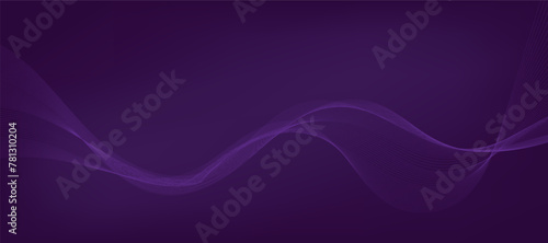 Abstract vector gradient background with waves 
