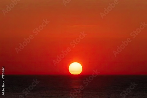 Beautiful red sunset © Romaboy