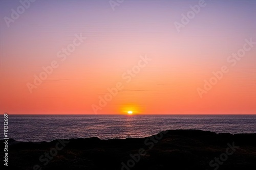 Beautiful red sunset