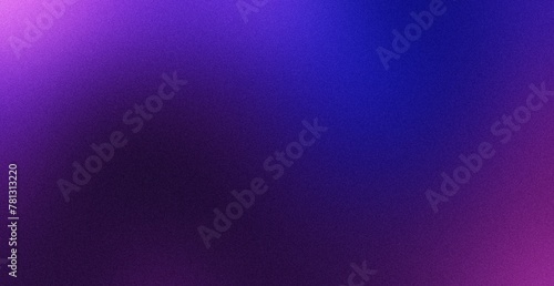 Blue black , grainy noise grungy spray texture color gradient rough abstract retro vibe background shine bright light and glow , template empty space