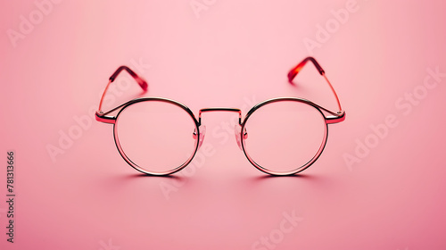 Eyeglasses, minimal wallpaper, an essential equipment in daily life for clear vision
