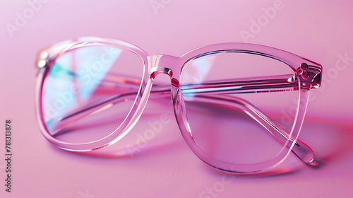 Eyeglasses, minimal wallpaper, an essential equipment in daily life for clear vision