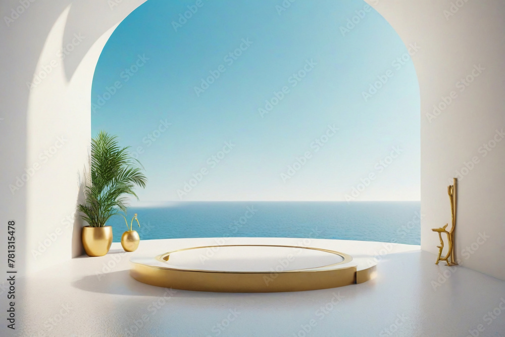 Obraz premium Product display platform and scene