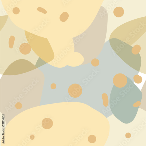 Abstract seamless pattern in modern simple style. Tropical nature inspired. D...
