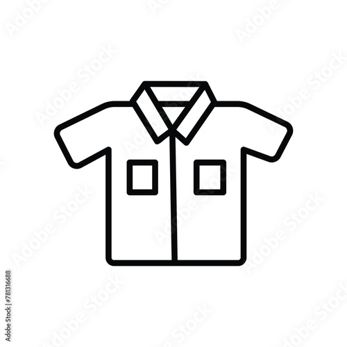 uniform icon with white background vector stock illustration