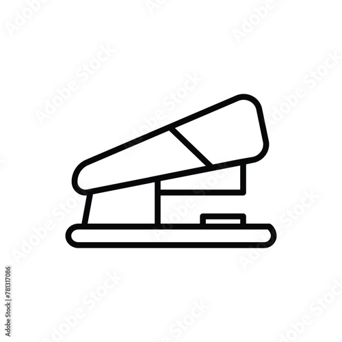 stapler icon with white background vector stock illustration