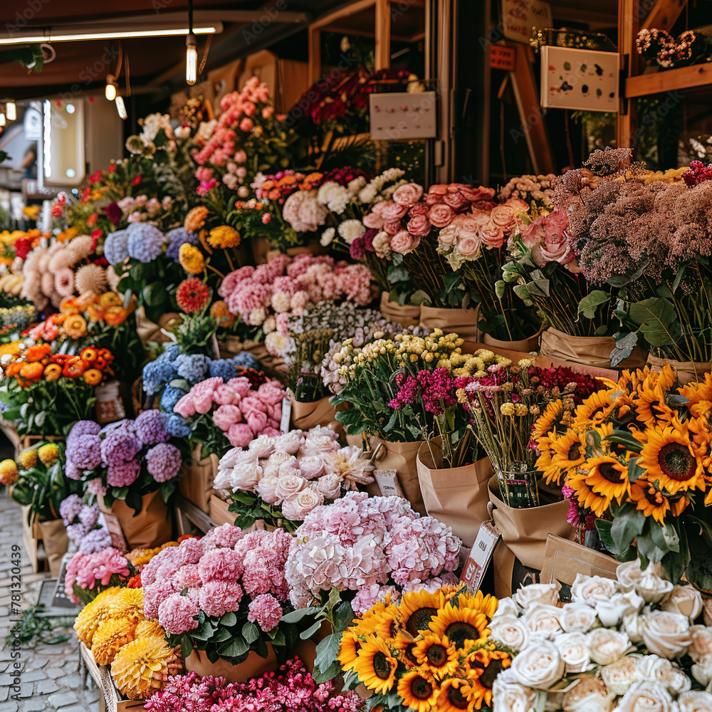 The most beautiful flower market