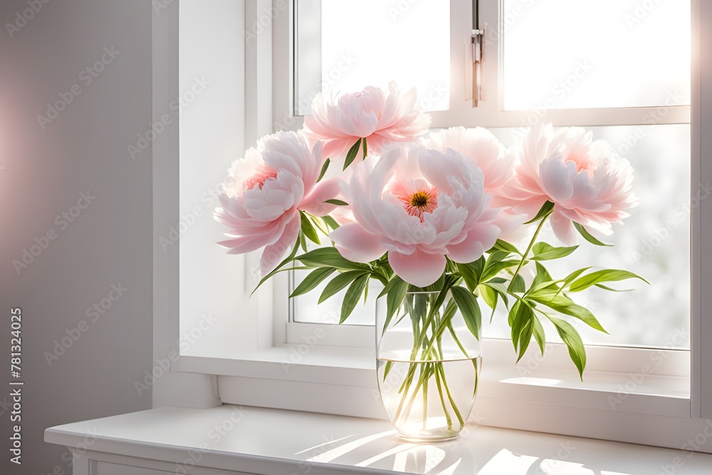 pink and white peonies flowers pink and white peonies flowers