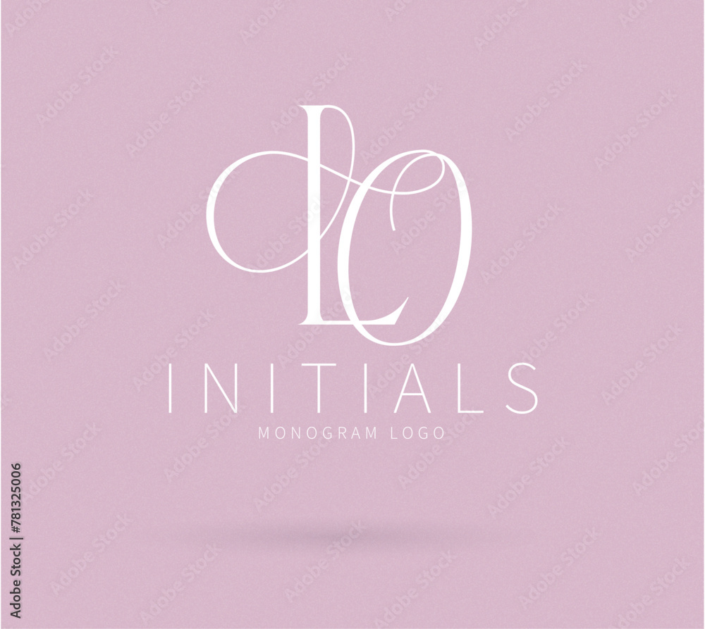 LO Typography Initial Letter Brand Logo, LO brand logo, LO monogram wedding logo, abstract logo design LO Typography Initial Letter Brand Logo, LO brand logo, LO monogram wedding logo, abstract logo design