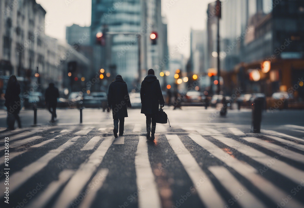 Crossing in the city Crossing in the city