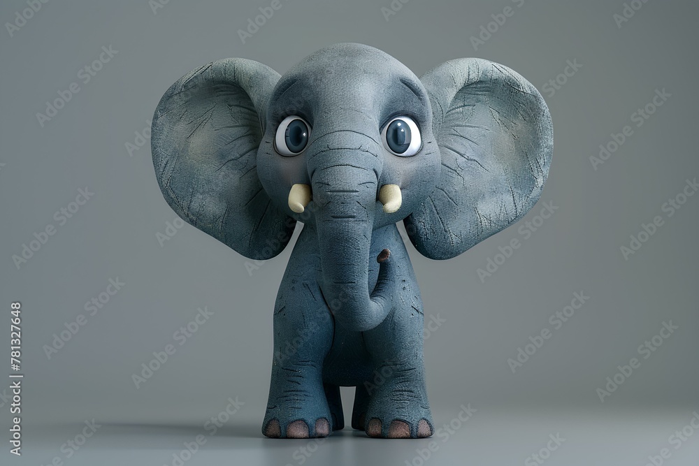A close up of a toy elephant on a table A close up of a toy elephant on a table