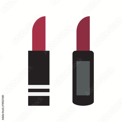 Colorful set of lipstick icons. Signs symbols collection, simple icon for websites, web design, mobile app, info graphics on white background.