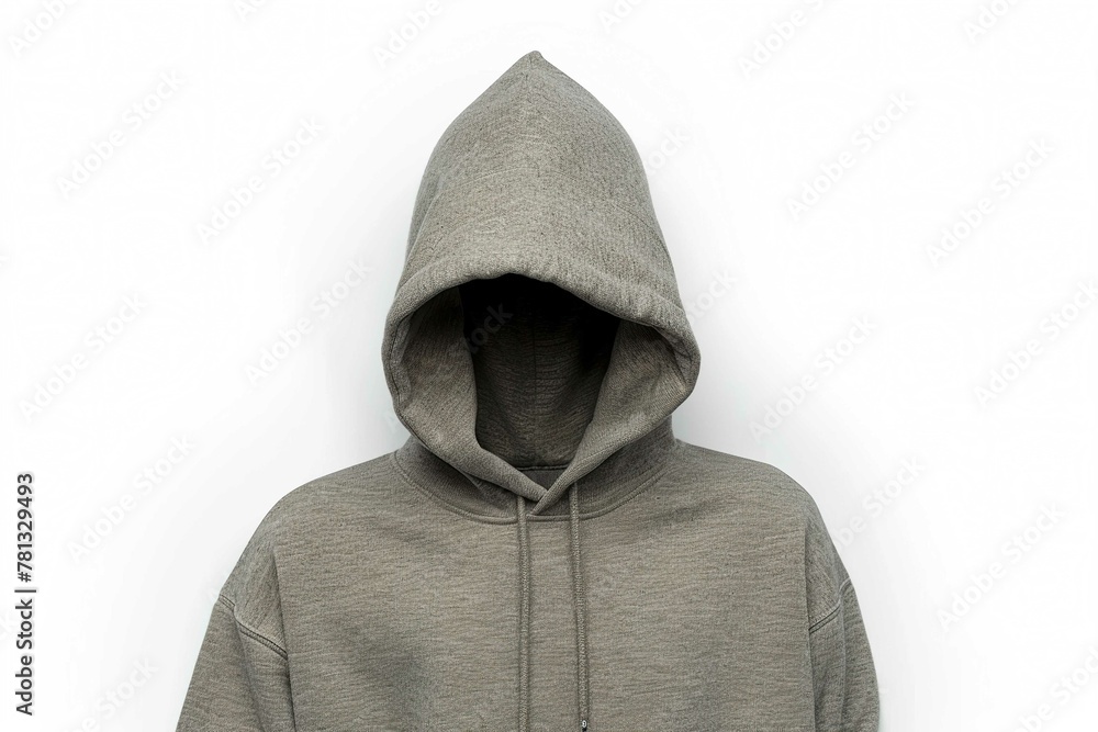 Hooded sweatshirt on white Hooded sweatshirt on white