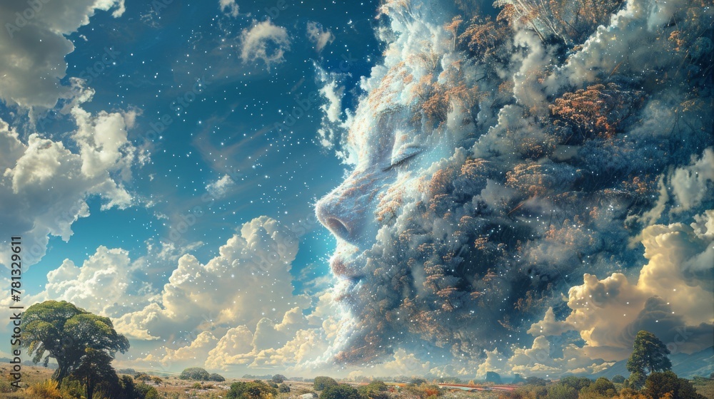 Dazzling surreal artwork serves as the focal point in this impactful banner advertisement.