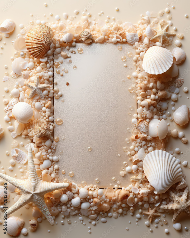 white sheet of paper surrounded by beige shells, design, ornament, patterns, sea, sand, maritime, style, wallpaper, summer, layout, top view, plants, nature, ocean white sheet of paper surrounded by beige shells, design, ornament, patterns, sea, sand, maritime, style, wallpaper, summer, layout, top view, plants, nature, ocean