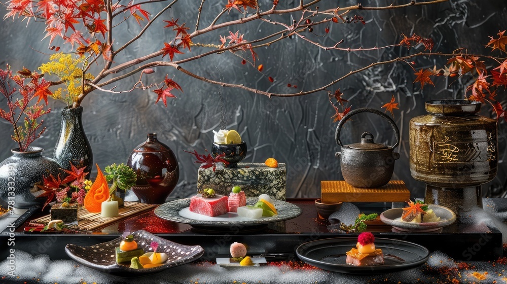 Refined Elegance of Kanazawa s Kaiseki Cuisine Exquisite Lacquerware Showcasing Seasonal Dishes and Rich Culinary Heritage