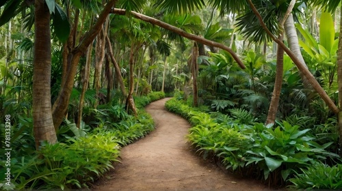 nice and attractive foot path with greenery of woods looking very good 