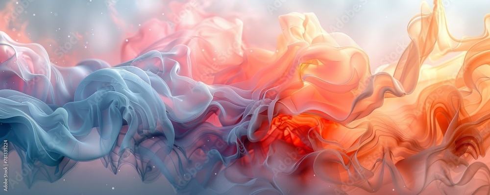 Abstract digital art with swirling shapes and soft pastel tones, ideal for adding visual interest to your designs.