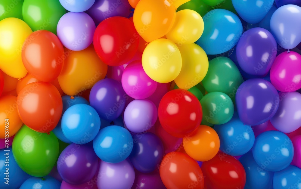 Vibrant balloons filling the entire frame Vibrant balloons filling the entire frame