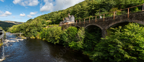 Llangollen  railway on the river Dee