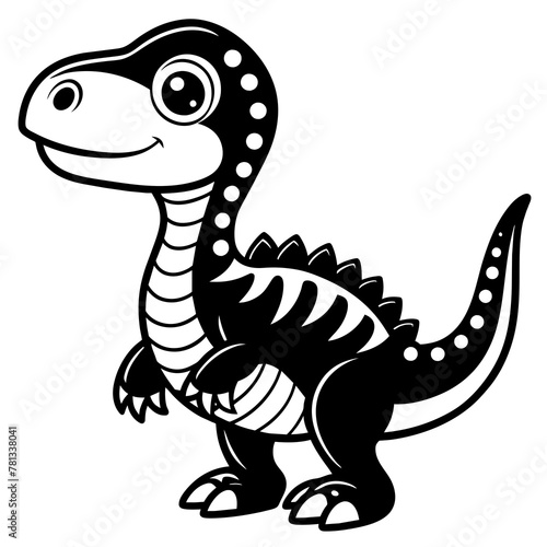 illustration of a cartoon dinosaur © bizboxdesigner