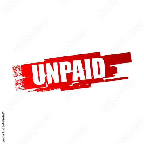 unpaid stamp
