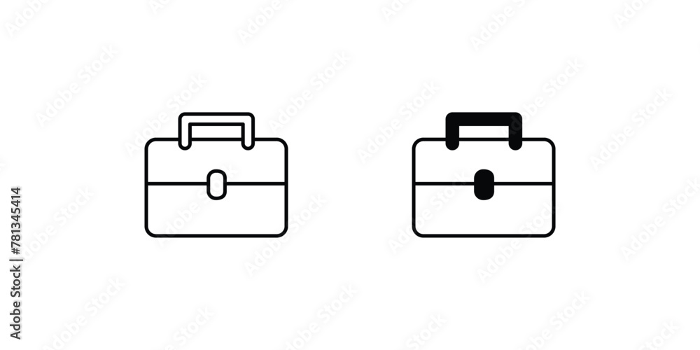 briefcase icon with white background vector stock illustration briefcase icon with white background vector stock illustration