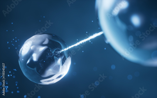 Wallpaper Mural Physics quantum and quantum entanglement, 3d rendering. Torontodigital.ca