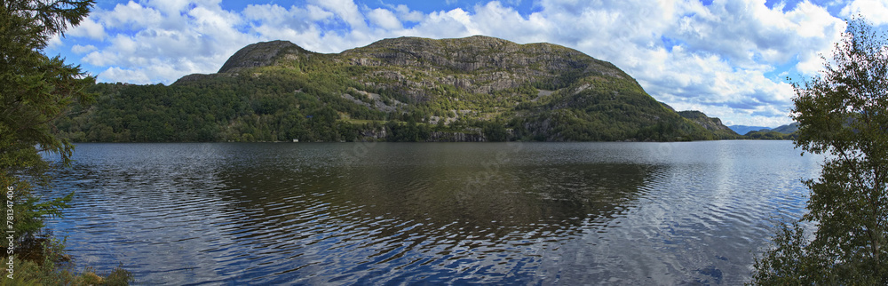 View of lake Tengesdalsvatnet in Norway, Europe
View of lake Tengesdalsvatnet in Norway, Europe