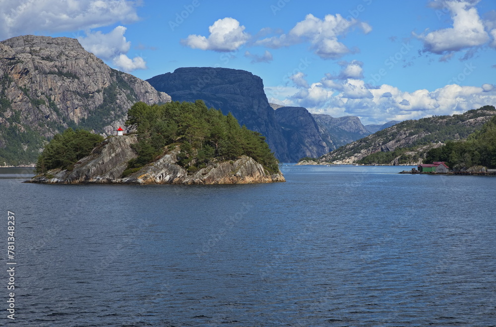 Landscape at Lysefjord in Norway, Europe

