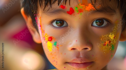 Enigmatic Asian Child s Vibrant of Cultural Heritage and Identity