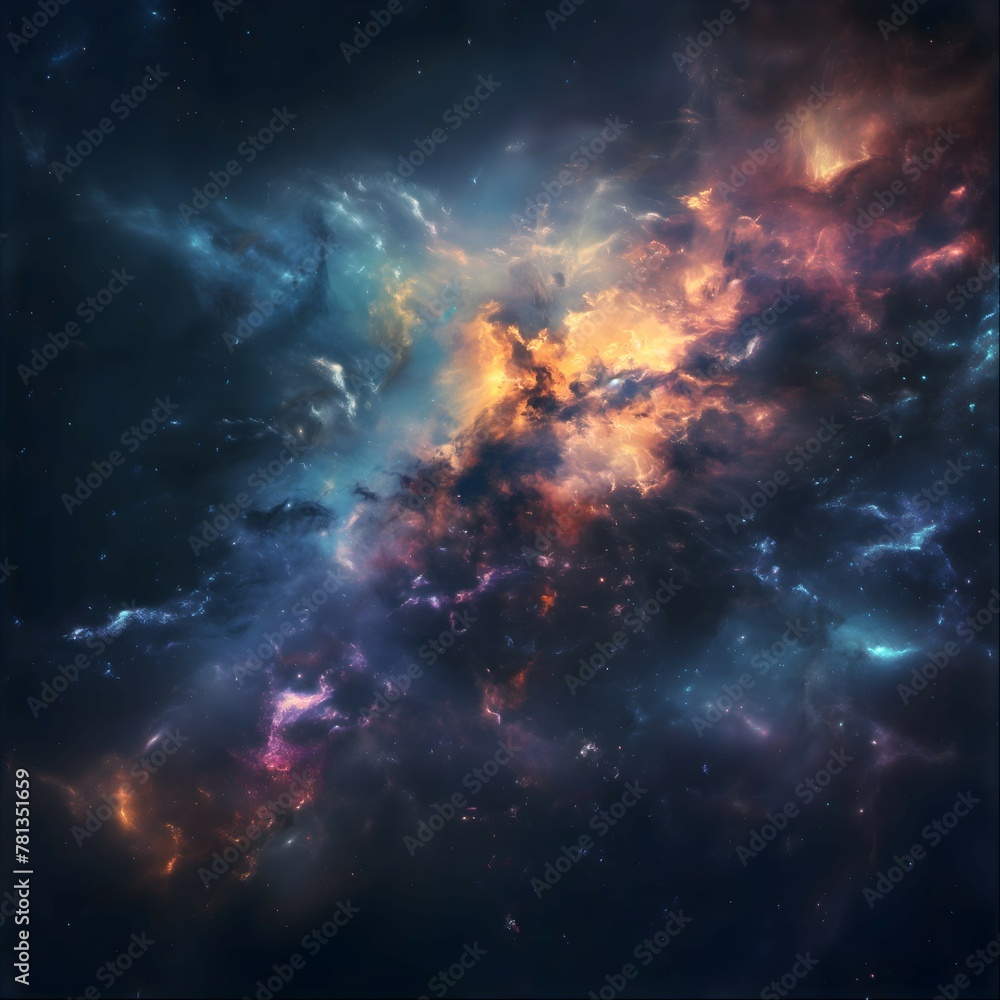 Naklejka premium Space and Celestial