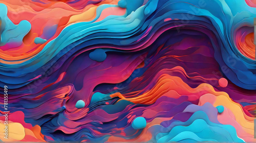 Vibrant Flow: A Dance of Colors