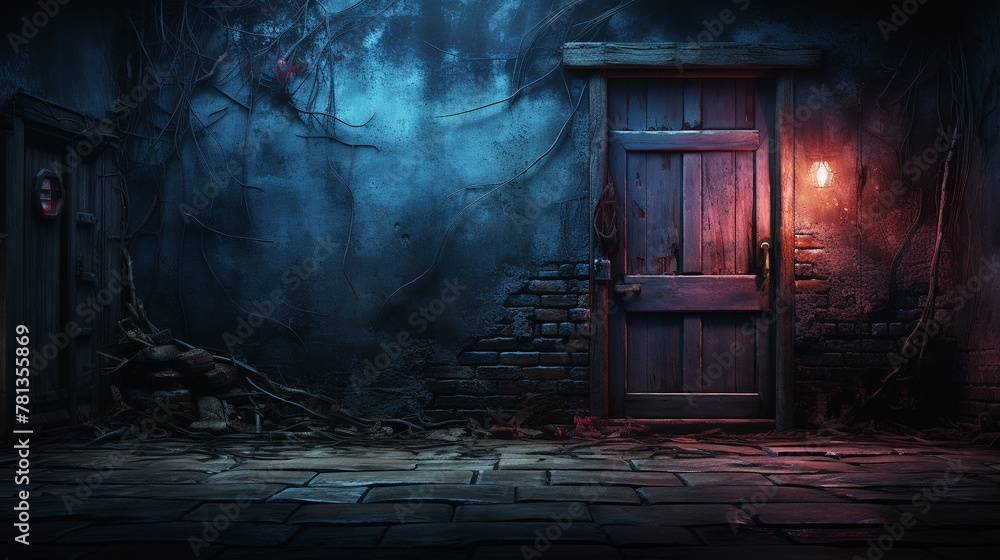 A chalk outline of a doorway on a wall mysterious and inviting A chalk outline of a doorway on a wall mysterious and inviting