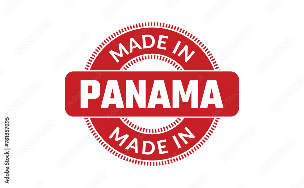 Made In Panama Rubber Stamp
