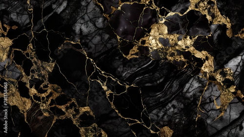 Elegant marbled pattern with gold streaks
