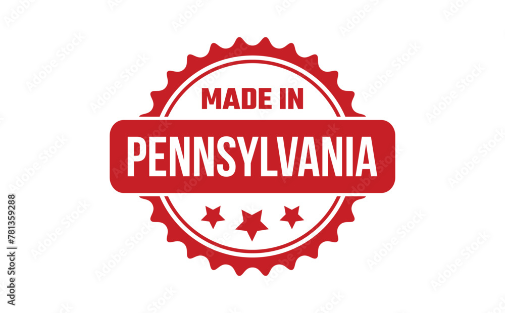Made In Pennsylvania Rubber Stamp Made In Pennsylvania Rubber Stamp