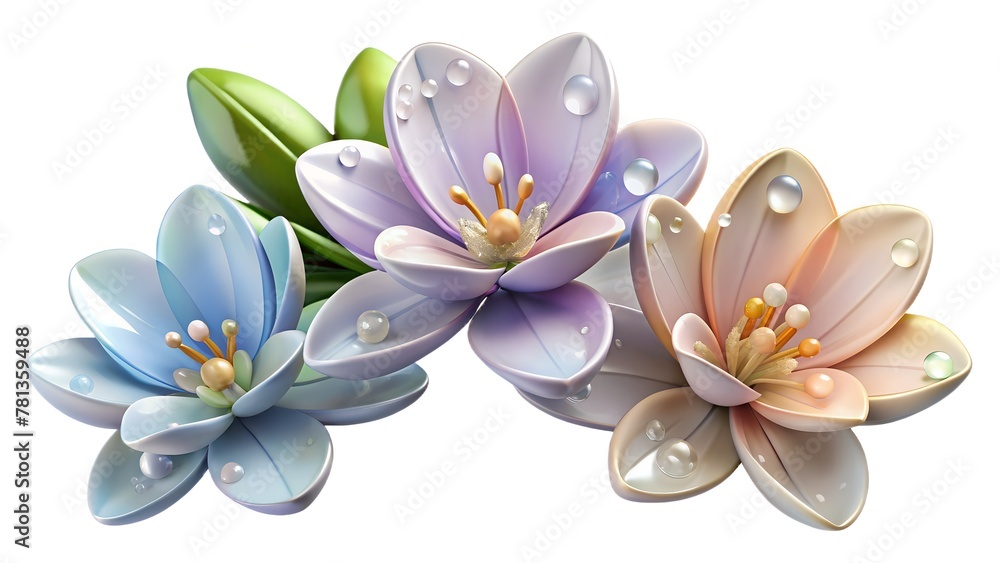 Naklejka premium white frangipani flower