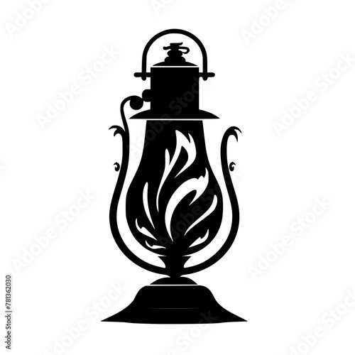 lamp, lantern, isolated, light, old, antique, metal, chess, glass, white, object, vintage, oil, retro, kerosene, black, ancient, candle, king, samovar, equipment, tea, decoration, culture, fire, tradi