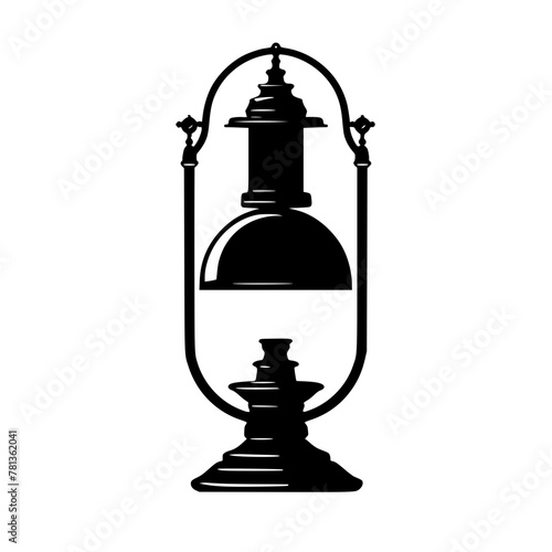 lamp, lantern, isolated, light, old, antique, metal, chess, glass, white, object, vintage, oil, retro, kerosene, black, ancient, candle, king, samovar, equipment, tea, decoration, culture, fire, tradi
