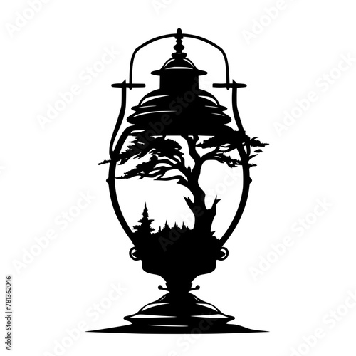 lamp, lantern, isolated, light, old, antique, metal, chess, glass, white, object, vintage, oil, retro, kerosene, black, ancient, candle, king, samovar, equipment, tea, decoration, culture, fire, tradi