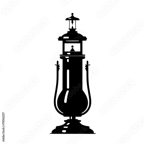 lamp, lantern, isolated, light, old, antique, metal, chess, glass, white, object, vintage, oil, retro, kerosene, black, ancient, candle, king, samovar, equipment, tea, decoration, culture, fire, tradi