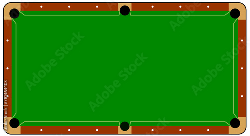 Billiard balls for billiard triangle. Billiard table or snooker table with cues and balls rack. Pyramid of billiard balls for pool table with cue and ball. Sport game tools. Balls racks. Game rules.