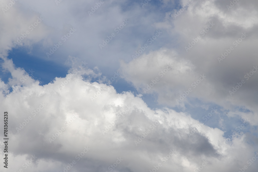 Blue sky with dense clouds, background, contemplation, immensity. Blue sky with dense clouds, background, contemplation, immensity.