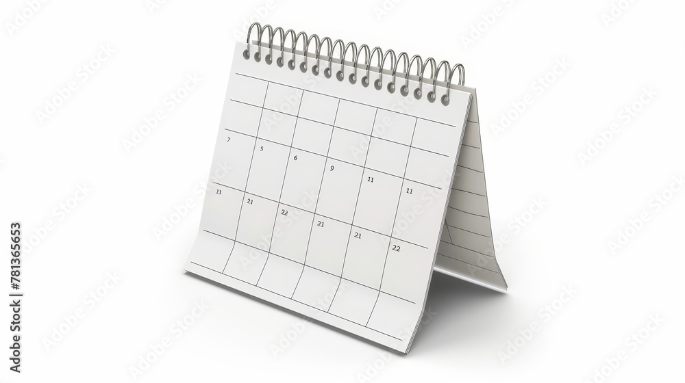 An agenda, almanac template with a front and side view of a desktop vertical paper calendar mockup. A realistic modern illustration, set of 10 images. An agenda, almanac template with a front and side view of a desktop vertical paper calendar mockup. A realistic modern illustration, set of 10 images.