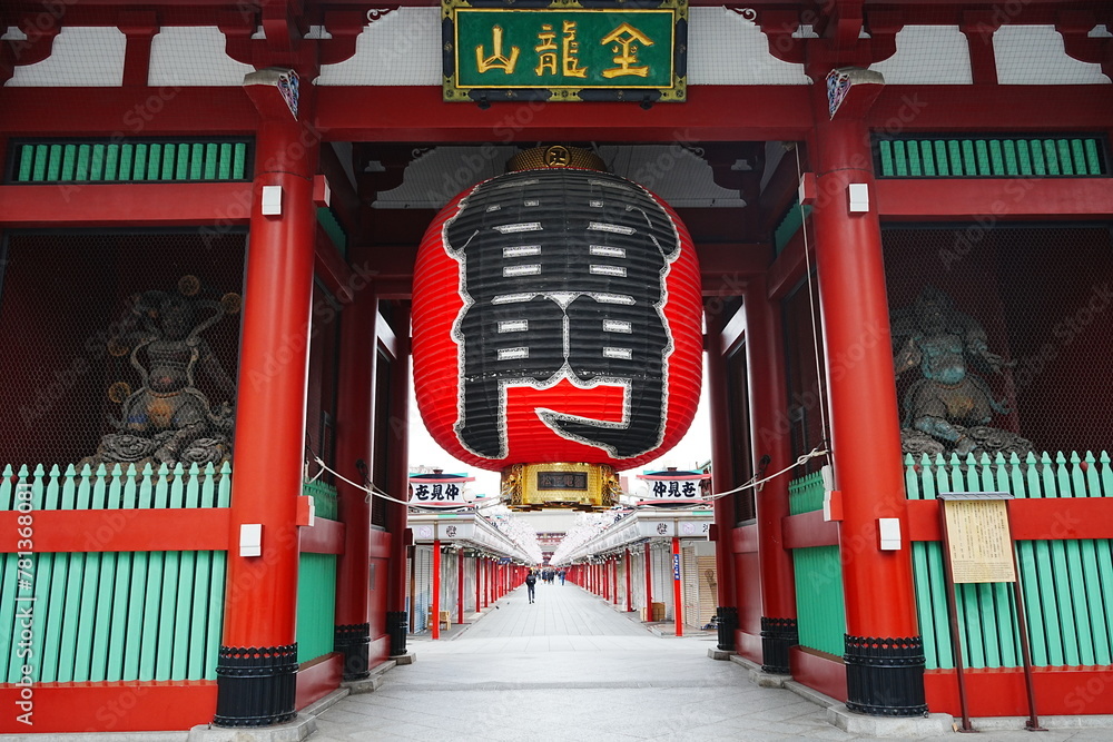 Sensoji or Asakusa Kannon Temple in Asakusa, Tokyo, Japan - 日本 東京 浅草 浅草寺 雷門
