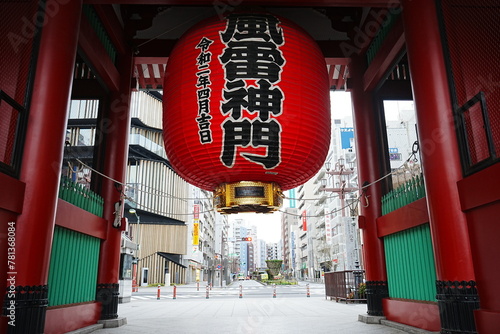 Sensoji or Asakusa Kannon Temple in Asakusa, Tokyo, Japan - 日本 東京 浅草 浅草寺 雷門 photo