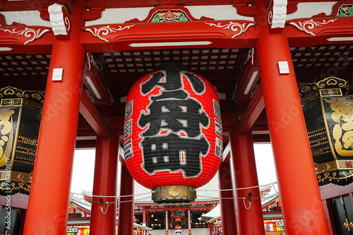 Sensoji or Asakusa Kannon Temple in Asakusa, Tokyo, Japan - 日本 東京 浅草 浅草寺 宝蔵門 
